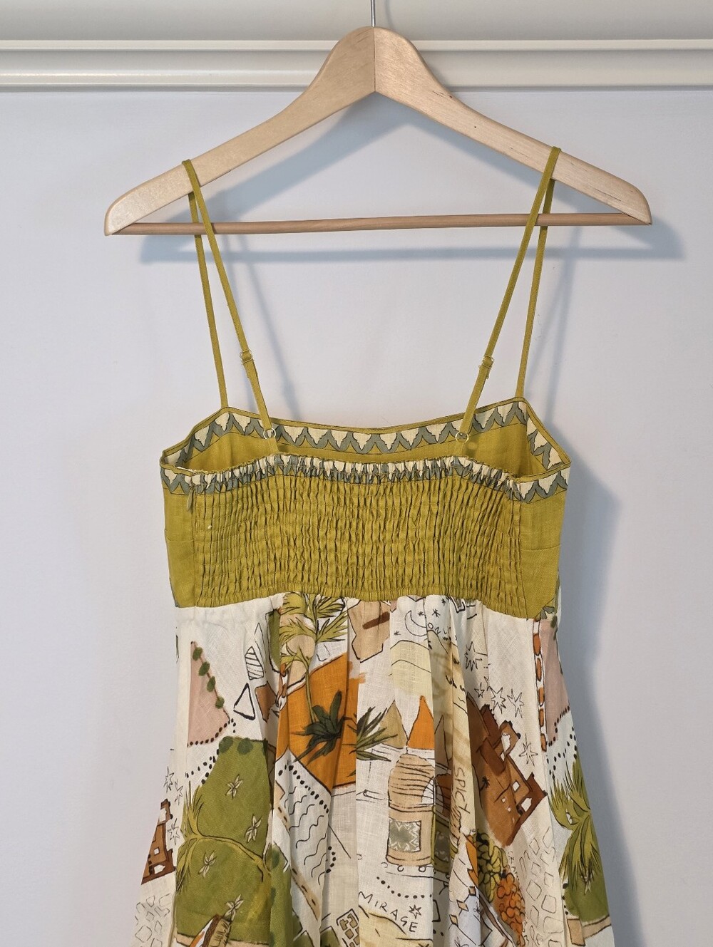 Alemais 100% Linen Bazaar Maxi Vacation Sundress Size US 6 - Picture 9 of 14